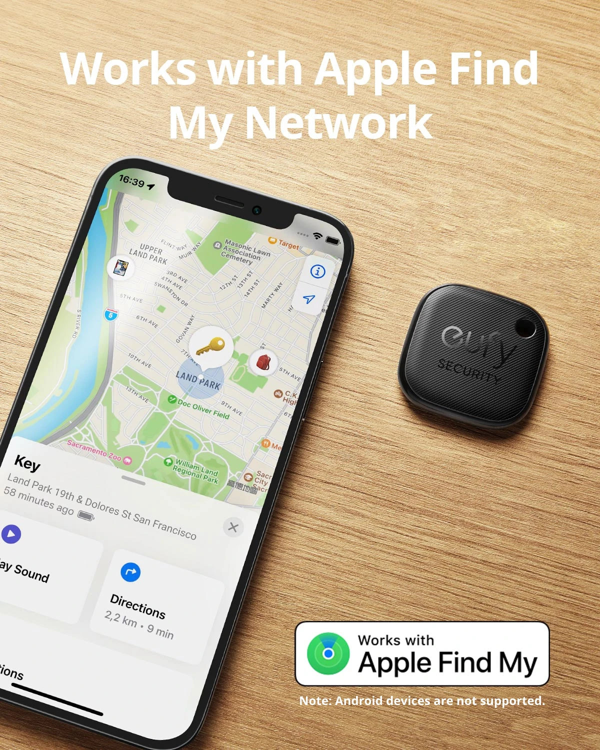 eufy Security SmartTrack Link Works With Apple Find My Key Finder Bluetooth Tracker Tag For Earbuds & Luggage Phone Finder IOS