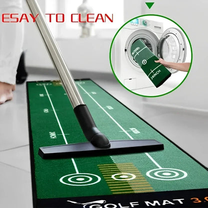 Golf Carpet Putting Mat Indoor Outdoor Training Putting Practice Golf Green Fairway Pad Washable Anti-Slip 50X300cm JH1041