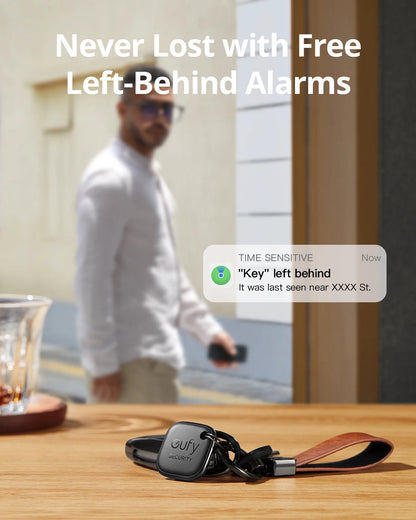 eufy Security SmartTrack Link Works With Apple Find My Key Finder Bluetooth Tracker Tag For Earbuds & Luggage Phone Finder IOS