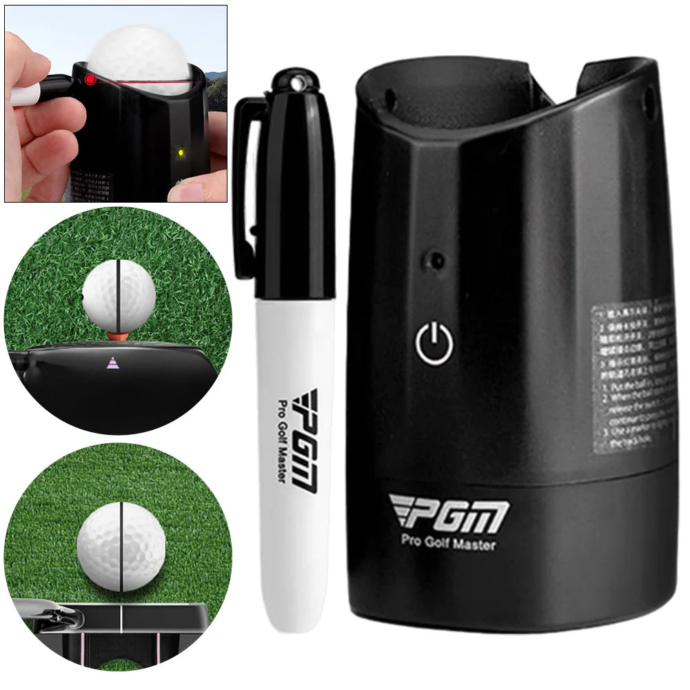 Golf Electric Scriber Kit Finds Gravity Distribution Line Electric Ball Painter PP Golf Ball Liner Ball Spot Marker Tool